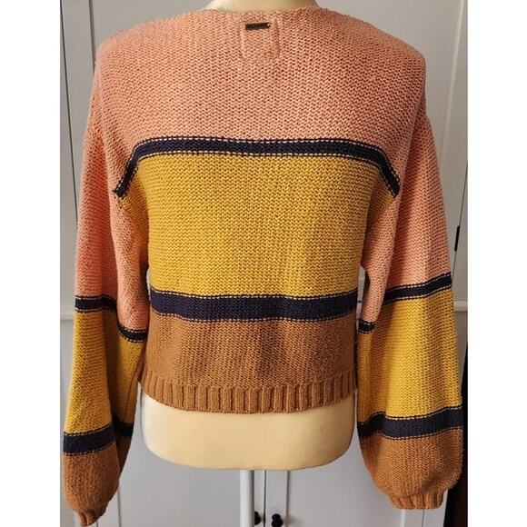 Billabong Multicolored Knit Sweater Size Small - Picture 3 of 5